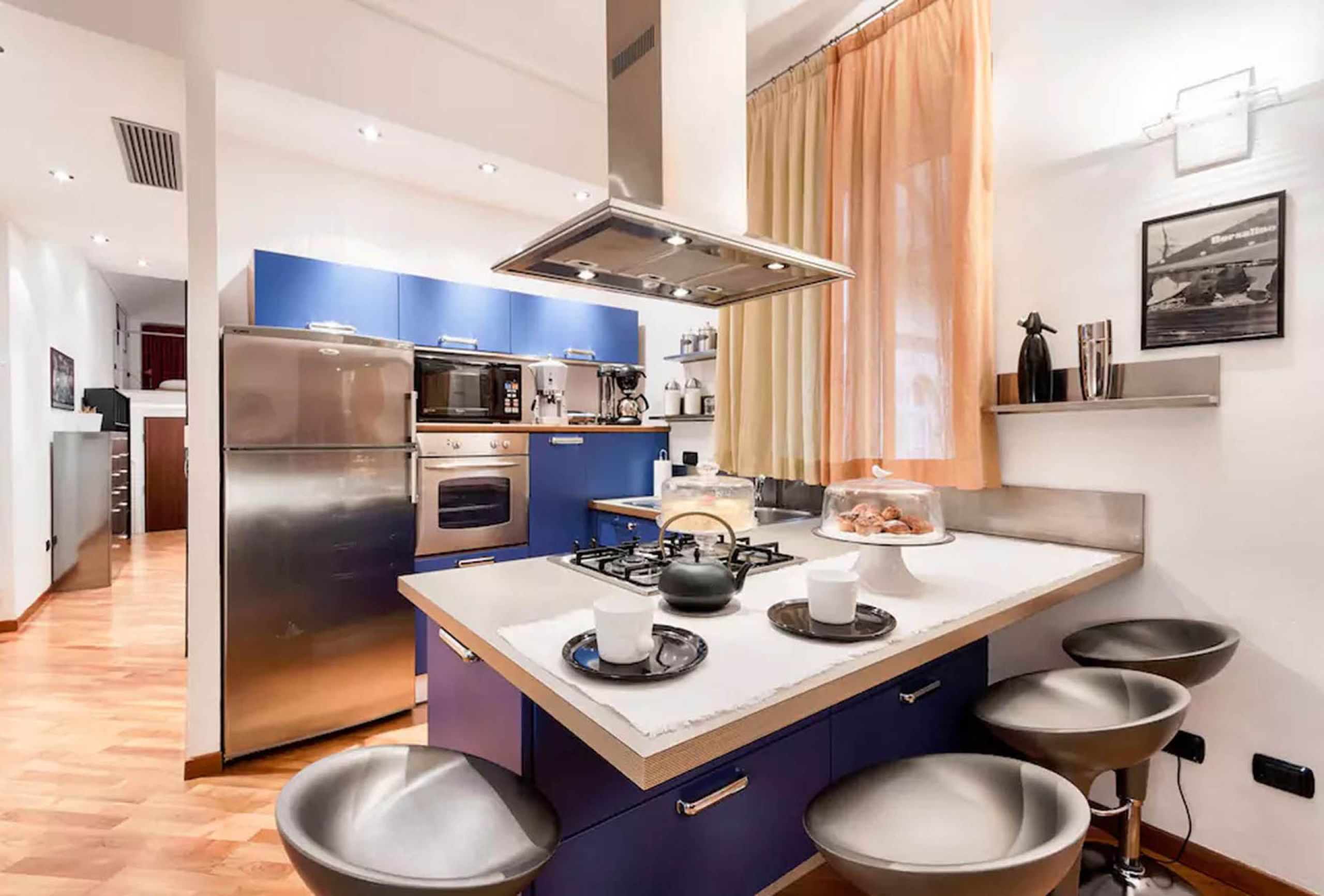 Kitchen at Lux Rent Loft Lagrange Turin